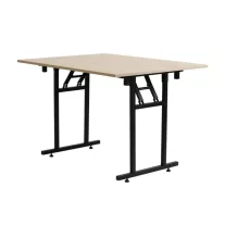   Téglalap alakú összecsukható bankettasztal, T vázzal 120×80 cm – Sonoma tölgy