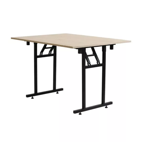 Téglalap alakú összecsukható bankettasztal, T vázzal 120×80 cm – Sonoma tölgy Téglalap alakú összecsukható bankettasztal, T vázzal 120×80 cm – Sonoma tölgy