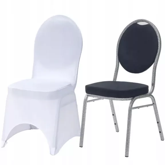 Venezia kárpitozott bankettszék szett fehér huzattal, 20×20×1,0 mm – fekete Venezia kárpitozott bankettszék szett fehér huzattal, 20×20×1,0 mm – fekete