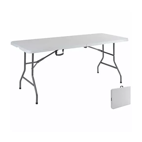 Téglalap alakú összecsukható kerti vendéglátóasztal, Eco 180×74 cm – fehér Téglalap alakú összecsukható kerti vendéglátóasztal, Eco 180×74 cm – fehér