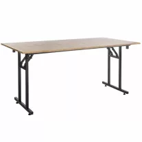   Téglalap alakú összecsukható bankettasztal, T vázzal 190×90 cm – Lancelot tölgy