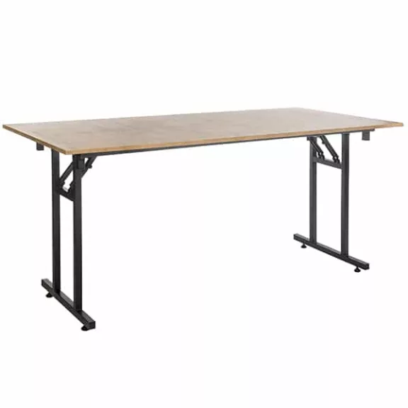 Téglalap alakú összecsukható bankettasztal, T vázzal 190×90 cm – Lancelot tölgy Téglalap alakú összecsukható bankettasztal, T vázzal 190×90 cm – Lancelot tölgy