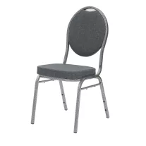   Venezia bankettszék, sima kárpittal 20×20×1,0 mm – szürke