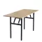 Bankett- és tárgyalóasztal, loft stílus 140×60 cm – Sonoma tölgy