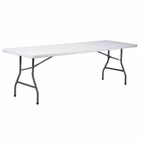   Téglalap alakú összecsukható vendéglátóasztal 200×90 cm – fehér