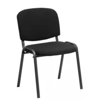 ISO kárpitozott tárgyalószék – fekete