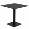 Patio kávézóasztal HPL asztallappal 68×68 cm – fekete