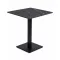 Patio kávézóasztal HPL asztallappal 68×68 cm – nero portoro