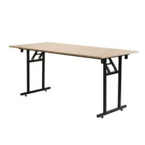   Téglalap alakú összecsukható konferenciaasztal, T vázzal 190×100 cm – Sonoma tölgy