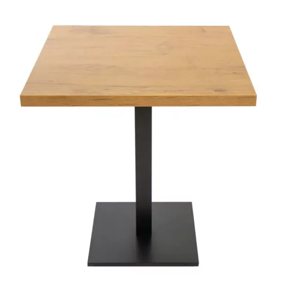Négyzet alakú kávézóasztal XXL 90×90×3,6 cm, szálcsiszolt fekete talppal – Lancelot tölgy Négyzet alakú kávézóasztal XXL 90×90×3,6 cm, szálcsiszolt fekete talppal – Lancelot tölgy