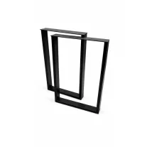   Négyzet alakú fém íróasztalláb, loft stílus – 50×72 cm, 2 db