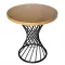 Kerek loft kávézóasztal Ø68 cm, áttört talppal – Lancelot tölgy