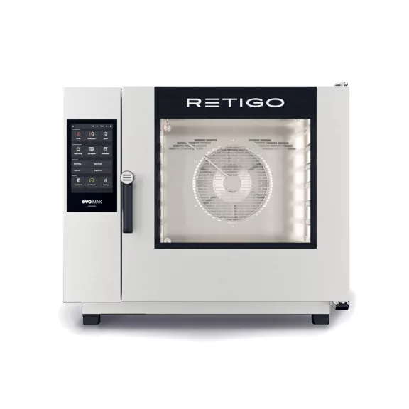 RETIGO Evolution MAX 611i kombisütő, 6 tálcás elektromos (GN1/1), kihúzható kézizuhannyal