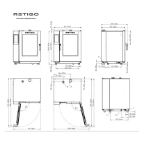   RETIGO Evolution MAX 1011i kombisütő, 10 tálcás elektromos (GN1/1), kihúzható kézizuhannyal