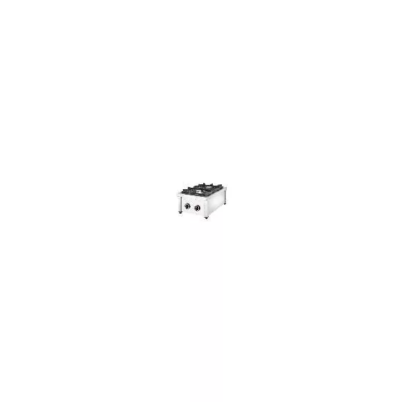 Ferrara ipari gázüzemű asztali tűzhely, 2 égős, őrlánggal, 700-as főzősorba – 07050000007
