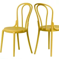 Vintage klasszikus PP konyhaszék – sárga