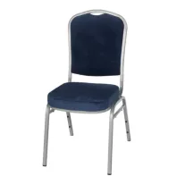   Kárpitozott bankett- és konferenciaszék, 20×20×1,0 mm – kék bársony