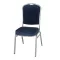 Kárpitozott bankett- és konferenciaszék, 20×20×1,0 mm – kék bársony
