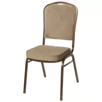   Kárpitozott bankett- és konferenciaszék, 20×20×1,0 mm – barna bársony
