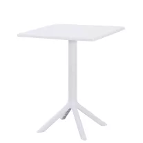Solo PP kerti asztal 60×60 cm – fehér