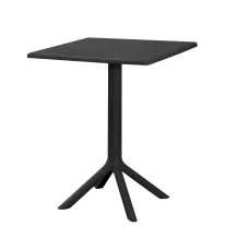 Solo PP kerti asztal 60×60 cm – fekete