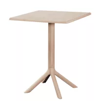 Solo PP kerti asztal 60×60 cm – bézs