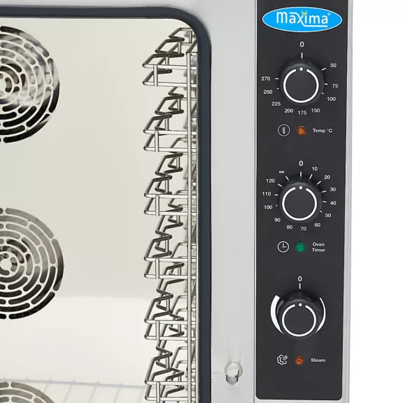 Maxima Kombigőzölős sütő - 10 Tálcára (1/1 GN / 60 x 40 cm) - Analóg - 400V – 08500207