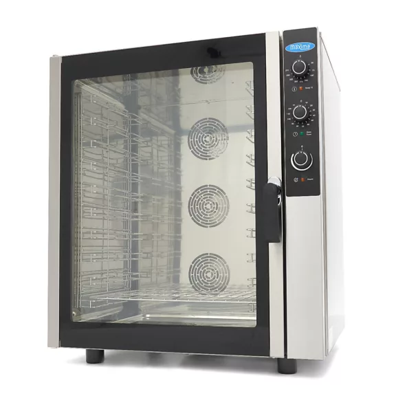 Maxima Kombigőzölős sütő - 10 Tálcára (1/1 GN / 60 x 40 cm) - Analóg - 400V – 08500207
