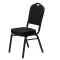 Luxus bankettszék, 25×25×1,2 mm – fekete
