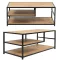 Téglalap alakú loft dohányzóasztal, 3 szintes – 110×55 cm