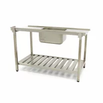 Maxima Mosogatógépasztal mosogatóval és hátsó felhajtás - 120 x 75cm - balra – 09201034