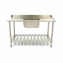 Maxima Mosogatógépasztal mosogatóval és hátsó felhajtás - 140 x 75cm - jobbra – 09201040