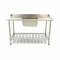 Maxima Mosogatógépasztal mosogatóval és hátsó felhajtás - 140 x 75cm - jobbra – 09201040