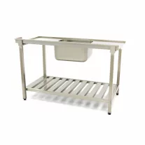 Maxima Mosogatógépasztal mosogatóval és hátsó felhajtás - 140 x 75cm - jobbra – 09201040