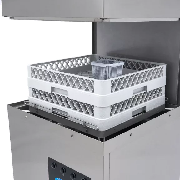 Maxima Kalapos mosogatógép - 50x50cm - mosogató - öblítőszer adagolóval és ürítőszivattyúval - 400V – 09240080 Maxima Kalapos mosogatógép - 50x50cm - mosogató - öblítőszer adagolóval és ürítőszivattyúval - 400V – 09240080