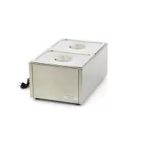 Maxima Bain Marie leeresztő csappal - 2 x 1/2 GN szettel együtt – 09300010