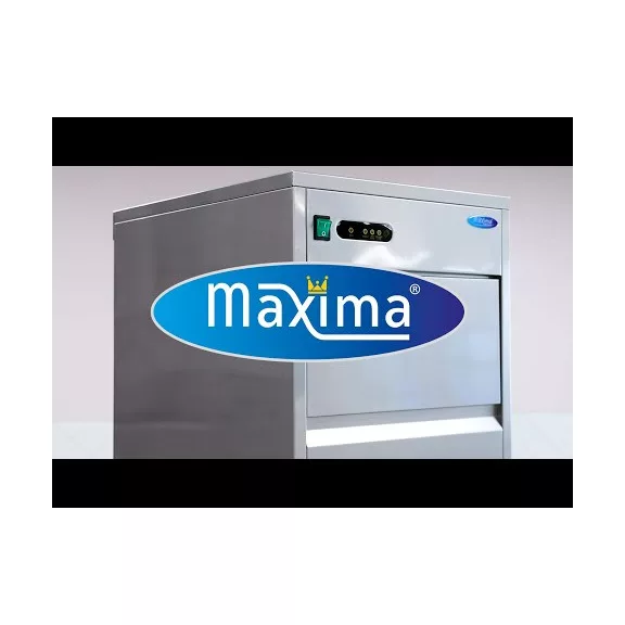 Maxima Jéggép 60kg/nap - gömbölyű kockák - léghűtéses – 09300131 Maxima Jéggép 60kg/nap - gömbölyű kockák - léghűtéses – 09300131