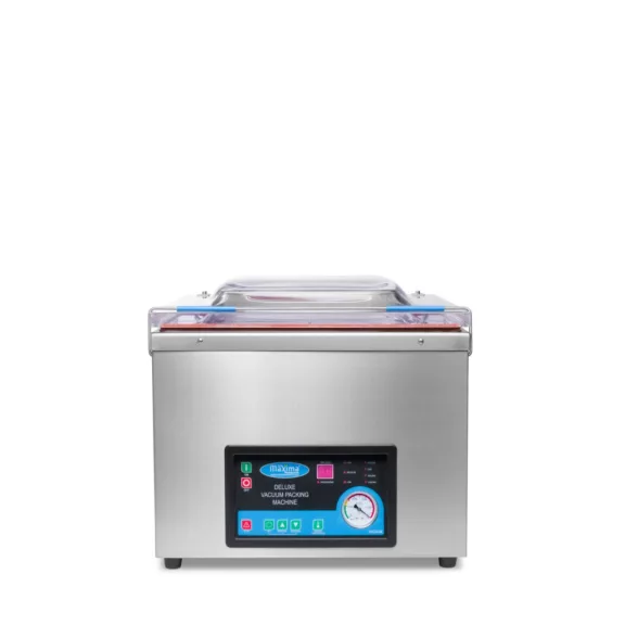 Maxima Vákuumcsomagoló gép 44cm hegesztőél - W22 x D46 x H46cm kamra – 09300225 Maxima Vákuumcsomagoló gép 44cm hegesztőél - W22 x D46 x H46cm kamra – 09300225