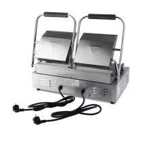 Maxima Kontact Grill - Dupla - Sima feletű - 2 x 22cm – 09300437