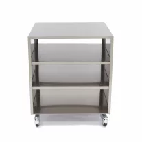 Maxima Rozsdamentes acél gépasztal - mobil - 60 x 60cm – 09300780