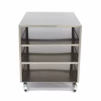 Maxima Rozsdamentes acél gépasztal - mobil - 60 x 80cm – 09300785