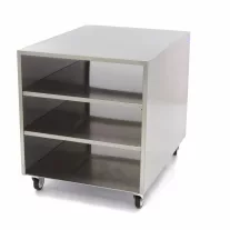 Maxima Rozsdamentes acél gépasztal - mobil - 60 x 80cm – 09300785
