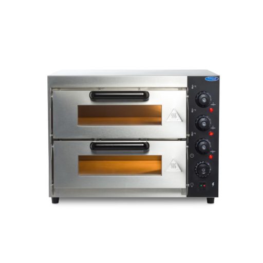 Pizzakemence kétaknás - 2x40 cm-es pizzasütő