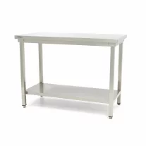 Maxima Rozsdamentes acél asztal 120 x 70cm - állítható magasságú – 09364009