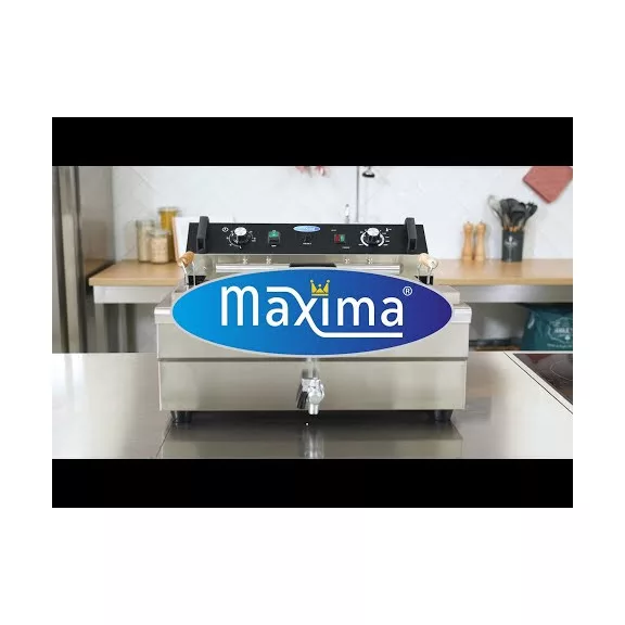 Maxima Fritőz 30L lefolyócsappal – 09365021