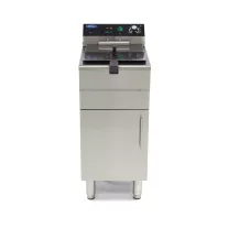 Maxima Fritőz - 16L - 1 kosár - lefolyócsappal és állvánnyal - 400V – 09365155