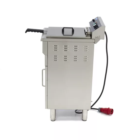 Maxima Fritőz - 16L - 1 kosár - lefolyócsappal és állvánnyal - 400V – 09365155