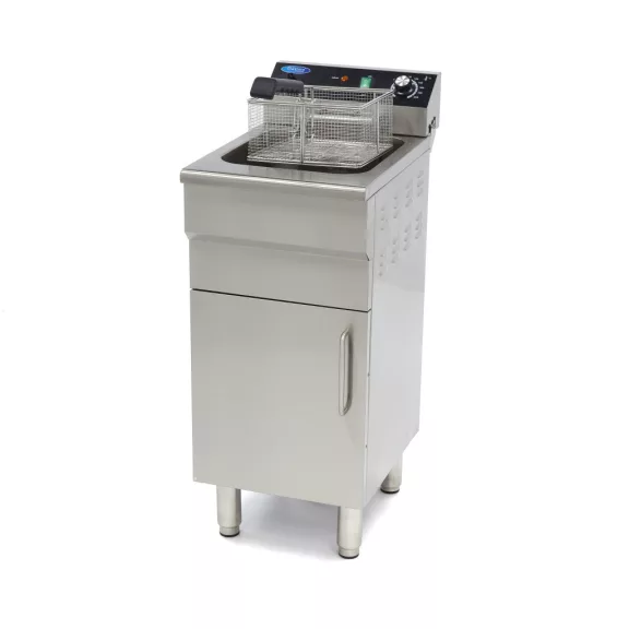 Maxima Fritőz - 16L - 1 kosár - lefolyócsappal és állvánnyal - 400V – 09365155