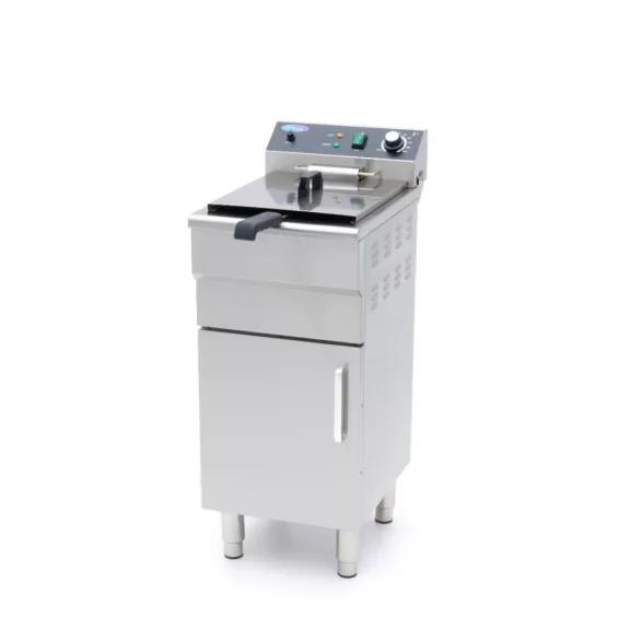 Maxima Fritőz - 16L - 1 kosár - lefolyócsappal és állvánnyal - 230V – 09365157