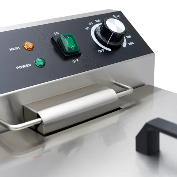 Maxima Fritőz - 16L - 1 kosár - lefolyócsappal és állvánnyal - 230V – 09365157